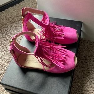 Joyfolie girls fringe sandals